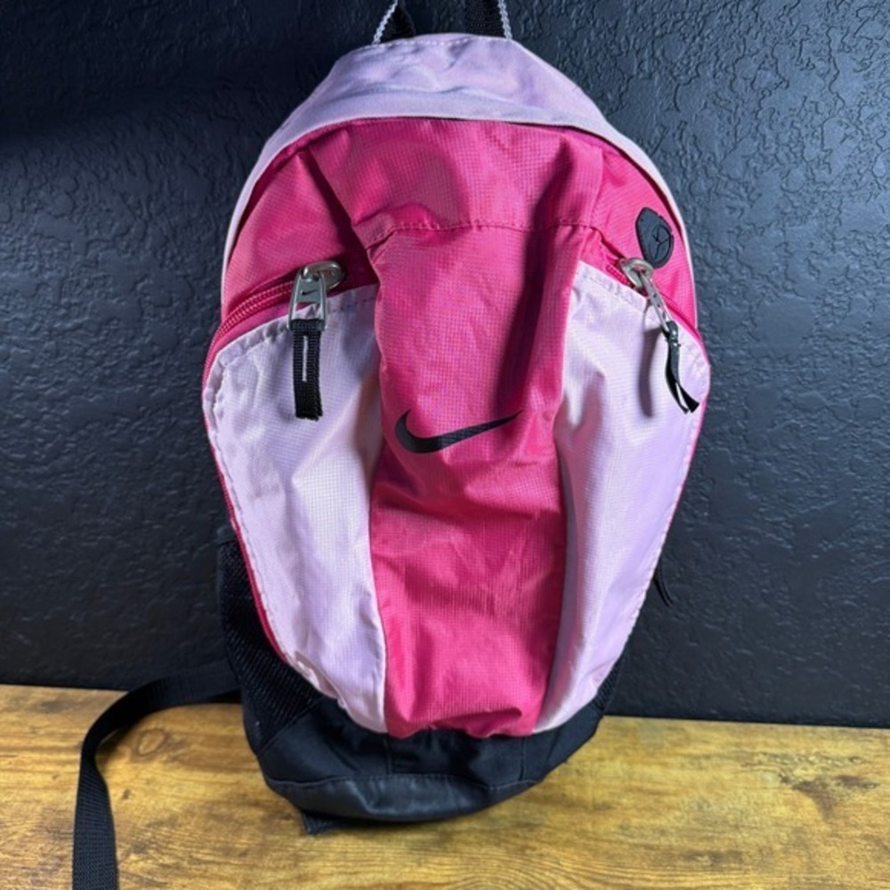 Nike Pink Polyester Small Backpack Girls Womens One Size